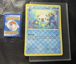 2011 ___'s OSHAWOTT Pokemon Promo Black Star Jumbo CARD lenticular - Image 1
