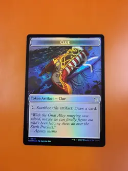 1x Clue (0015) | FOIL TOKEN | Murders at Karlov Manor | MTG Magic Cards - Image 3