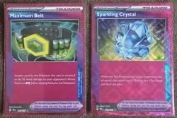 Prismatic Evolutions ACE SPEC 2 Card Lot Maximum Belt Sparkling Crystal - NM - Image 1