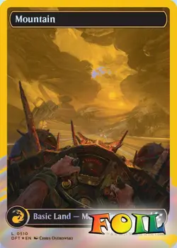 Mountain 0510 0510 MTG Aetherdrift Land NP First Place Foil - Image 1