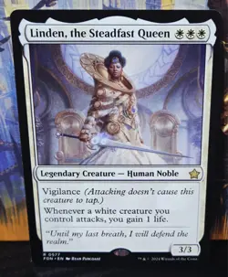 magic the gathering - Linden, the Steadfast Queen - Legendary Creature - Rare - Image 1