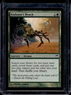 2004 Magic MTG Champions of Kamigawa Kodama's Reach Foil #225 - Image 1