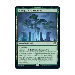 WotC Kamigawa Neon Dynasty Boseiju, Who Endures (R) NM - Image 1
