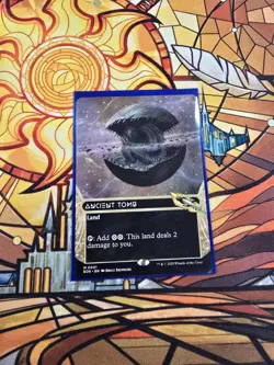 MTG Ancient Tomb Borderless Edge of Eternities Non-Foil Shock Land Colorless - Image 2