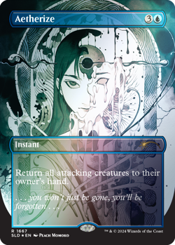 Magic the Gathering MTG Secret Lair - Featuring: Peach Momoko Foil - Image 2