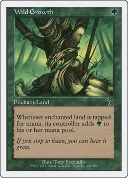 Wild Growth 282 MTG NM - 7th Edition - Image 1