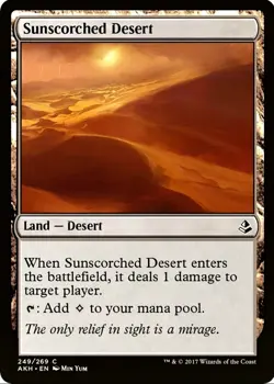 X 1 Sunscorched Desert NM-M Amonkhet 249 MTG Magic The Gathering - Image 1