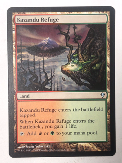 Kazandu Refuge 217/249 Zendikar MTG Magic the Gathering NM - Image 1