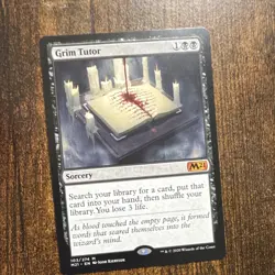 MTG- Grim Tutor - Core Set 2021, Mythic Sorcery, Black, Wizards 2020, #103/274 - Image 1