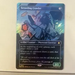 Foil Scrawling Crawler (borderless) M/NM 0354 MTG Foundations - Image 1