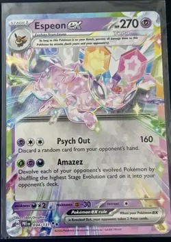 Pokemon Card Lot Eevee, Espeon EX, Munkidori, Prismatic Evolutions, Foil - Image 2