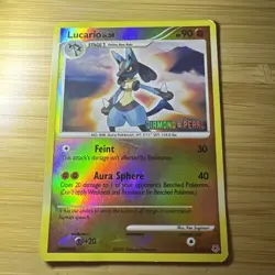Lucario LV.30 6/130 Diamond & Pearl Reverse Holo Stamped Pokemon TCG Card HP - Image 1