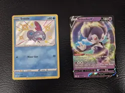 Sobble SV025/SV122 Shining Fates Baby Shiny Rare Indeedee V Pokemon TCG NM - Image 1