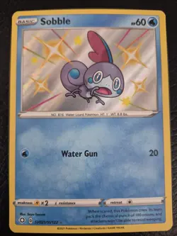 Sobble SV025/SV122 Shining Fates Baby Shiny Rare Indeedee V Pokemon TCG NM - Image 3