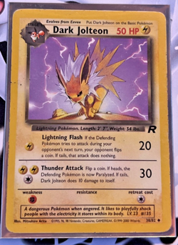 Dark Jolteon 38/82 Uncommon Pokemon Card NM - Image 1