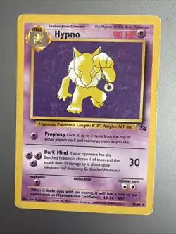 Hypno - 23/62 - Fossil - 1999 - Pokemon - WOTC - Vintage - Non-Holo - Image 1