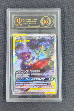 Pokemon TCG S-Chinese Mega Sableye & Tyranitar GX SR 160/150 APH 10 - Image 1