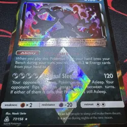 POKEMON TCG DARKRAI 77/156 S&M ULTRA PRISM RARE PRISM STAR!! - Image 5