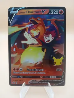 2021 Pokemon Celebrations Lance's Charizard V #133 - Image 1