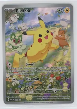 Pikachu Holo Pokemon Scarlet & Violet Paldea Adventure Chest Black Star Promo - Image 1