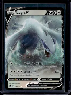 2022 Pokemon SWSH Silver Tempest Lugia V Holo #138/195 - Image 1