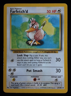 Pokemon Farfetch'd Base Set 27/102 Vintage 1999 WOTC - Image 1