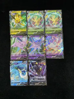 2025 Pokemon TCG S-Chinese Jolteon Leafeon Vaporeon RR Holo Lot*8 LU57 - Image 1