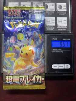 Heavy 8.57g Pokemon Sealed Super Electric Breaker Japanese Booster Pack - Image 1
