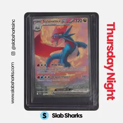 2025 POKEMON JOURNEY TOGETHER #187/159 SALAMENCE EX SPECIAL ILLUSTRATION RARE - Image 1