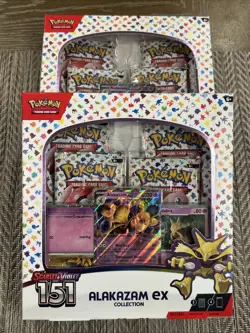 Pokemon Scarlet & Violet 151 Alakazam EX Collection Box New Factory Sealed Qty 2 - Image 3