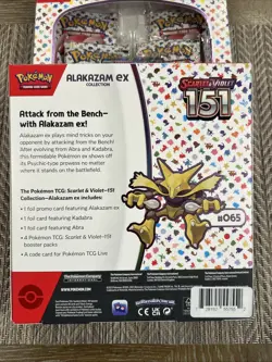 Pokemon Scarlet & Violet 151 Alakazam EX Collection Box New Factory Sealed Qty 2 - Image 4