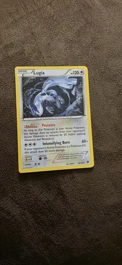 Lugia 78/124 XY Fates Collide Non Holo Rare Legendary Pokemon TCG 2016 NM/LP - Image 1