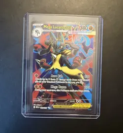 Pokemon Mega Lucario EX Me01: Mega Evolution 160/132 340HP Ultra Rare Holo - Image 1