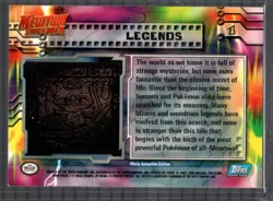 Pokemon - Topps - Mewtwo Strikes Back - Legends #1 - Non Foil - Blue Logo - NM/L - Image 2