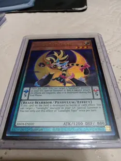 Yugioh - Lunalight Tiger RA04-EN020 1st Edition Prismatic Ultimate Rare - Image 1