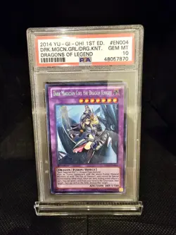 Dark Magician Girl The Dragon Knight | Yugioh DRLG-EN004 Secret 1st Ed. | PSA 10 - Image 1