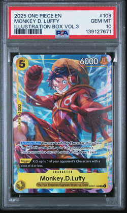 Monkey.D.Luffy (Illustration Box Vol.3) OP07-109 One Piece Promotion Cards Foil - Image 1