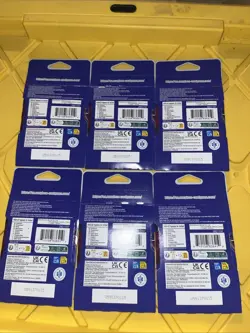Lot of 6 One Piece OP-14 The Azure Sea's Seven Sleeved Booster Packs English - Image 2