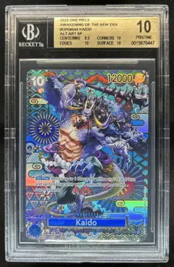 2023 One Piece Kingdoms of Intrigue Kaido SP Alt Art #OP04-044 BGS 10 Pristine - Image 1