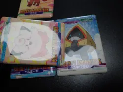 Pokemon Bandai Waterproof Bathroom Menko Card x4 Vulpix Clefairy etc #5656 - Image 4