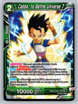 Cabba to Battle Universe 7 BT16-060 C Dragon Ball Super Card Game Saiyan - Image 1
