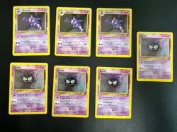Pokemon Set 2 Card Lot: 4x Gastly + 3x Haunter - Image 1