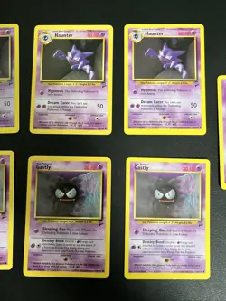 Pokemon Set 2 Card Lot: 4x Gastly + 3x Haunter - Image 3
