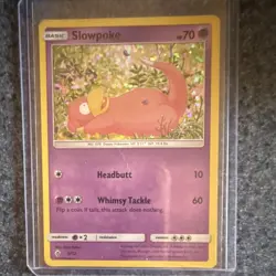 Pokemon TCG Slowpoke McDonald's 2018 005/012 Holo Basic 70 HP Promo Card - Image 1