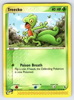Treecko 75/109 2003 EX Ruby & Sapphire Pokemon Card TCG e-Series Nintendo Lp/Mp - Image 1