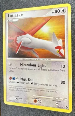 Latias 22/106 Rare Great Encounters LP Pokemon Card - Image 4