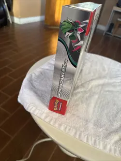 IRON VALIANT EX BOX Pokemon TCG 4 Booster Packs + 4 Foil Promo Cards SEALED NEW - Image 2