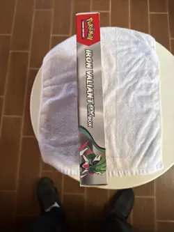 IRON VALIANT EX BOX Pokemon TCG 4 Booster Packs + 4 Foil Promo Cards SEALED NEW - Image 5