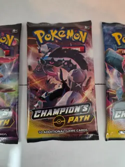 New Sealed Pokemon Card Champion's Path Booster Pack Lot Of 4 All Different Art - Image 3