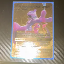 Pokemon Mewtwo & Mew GX Tag Team Foil Cards Lot - 2 English Cards - Image 1